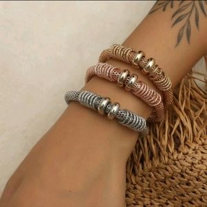 Metal Bracelets Set of 3